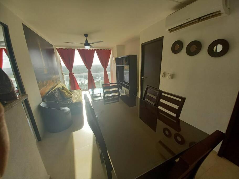 Hermoso Condo De 2 Habitaciones Frente Al Caribe Cancún Kültér fotó